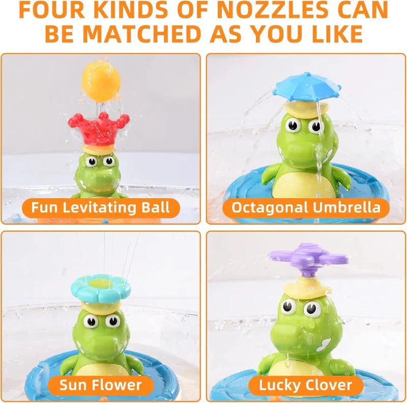 Light Up Crocodile Bath Toy – Interactif et jeux d'eau – Jouets de bain « Fontaine Crocodile »