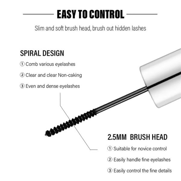Waterproof Mascara | Long-Lasting Curl & Volume | Smudge-Proof Lash Lengthening Formula
