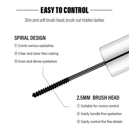 Waterproof Mascara | Long-Lasting Curl & Volume | Smudge-Proof Lash Lengthening Formula