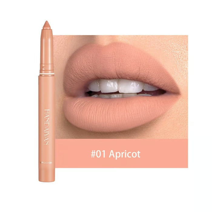 Matte Lip Pencil | SilkPout™ 2-in-1 Lipstick & Liner | Long-Lasting, Smudge-Proof | 6–8h Wear
