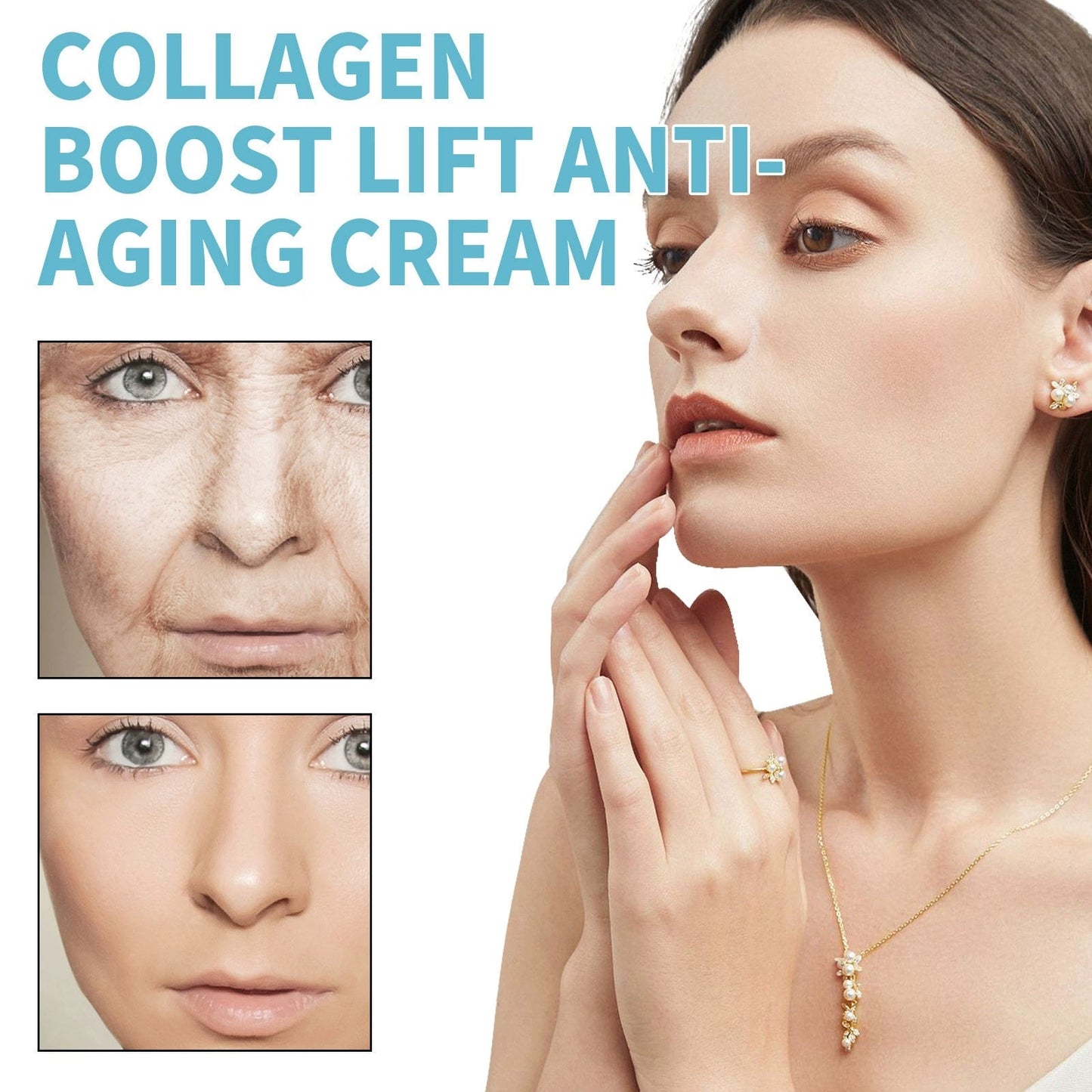 Instant Wrinkle Filler Cream | Anti-Aging Blur & Smooth Primer | Vitamin C & Rosehip Formula