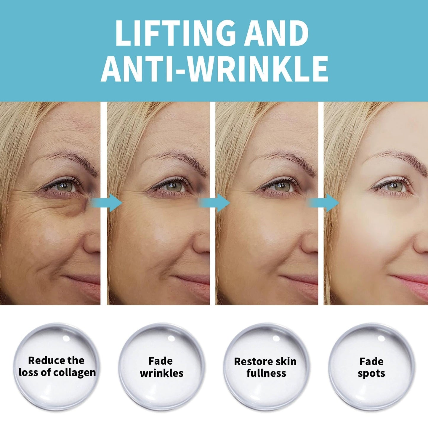 Instant Wrinkle Filler Cream | Anti-Aging Blur & Smooth Primer | Vitamin C & Rosehip Formula