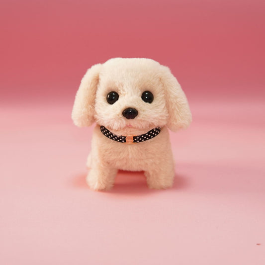 Interactive Puppy Toy - Voice and Touch Responsive with Realistic Movements, Soft Synthetic Leather, Low-Noise
