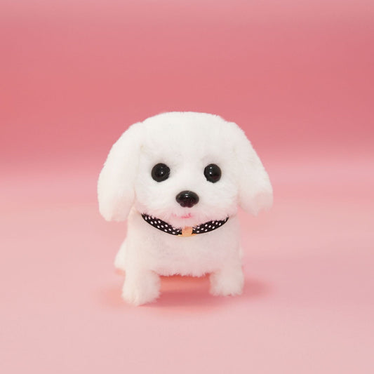 Interactive Puppy Toy - Voice and Touch Responsive with Realistic Movements, Soft Synthetic Leather, Low-Noise