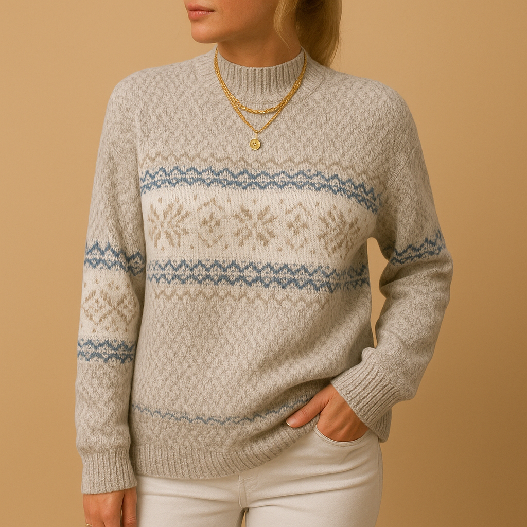 Women’s Christmas Sweater with Festive Print | Lotte