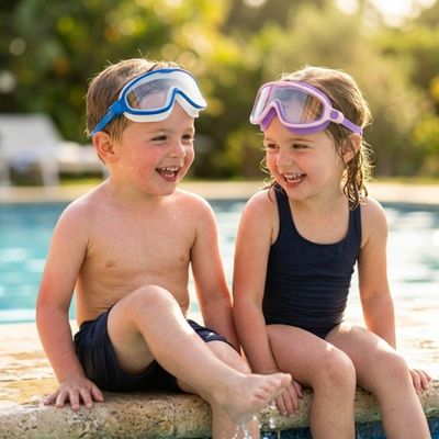 HydroKids™ | Lunettes de Natation Enfant | Étanches, Anti-Buée & Ultra Confort