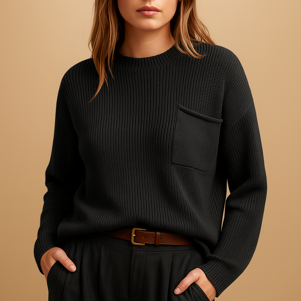 Minimalistische gebreide trui voor dames | Bente