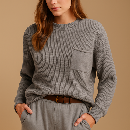 Minimalistische gebreide trui voor dames | Bente