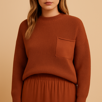 Minimalistische gebreide trui voor dames | Bente