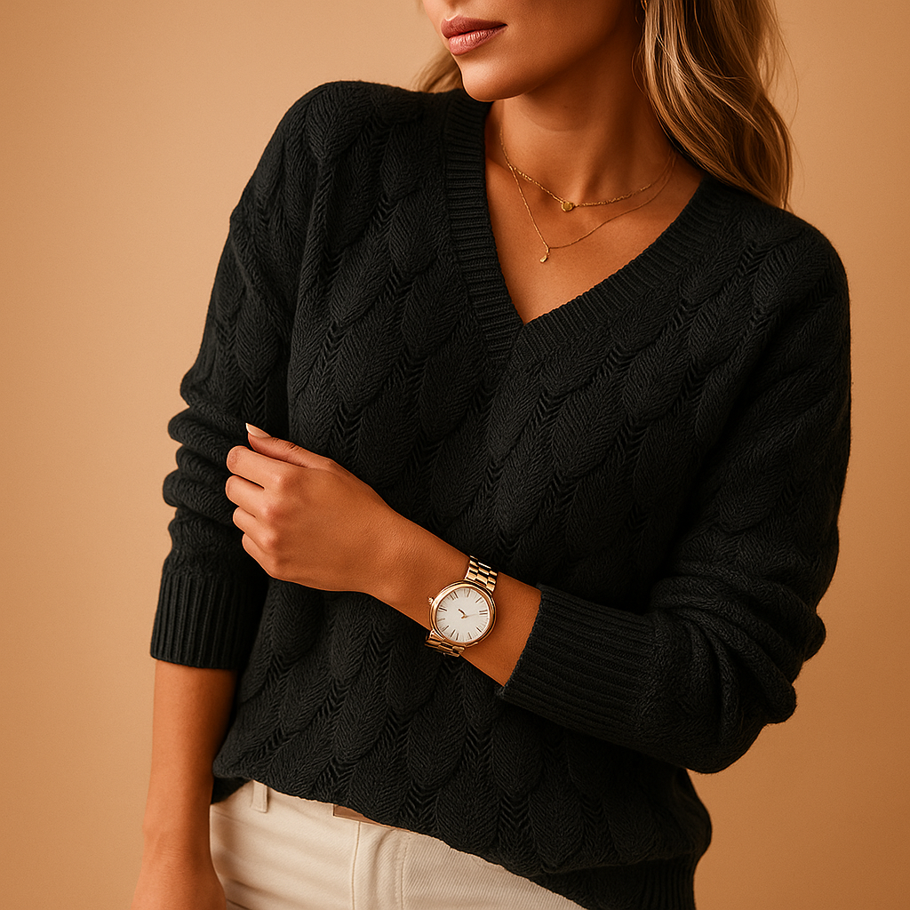 Minimalist knitted sweater for women | Lotte