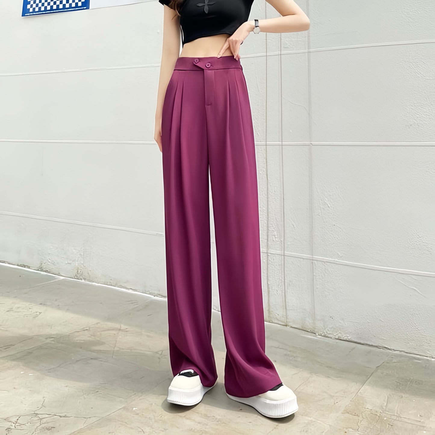 SilhouetteFlow™ – Pantalon Large Élégant | Sublime Instantanément Votre Silhouette