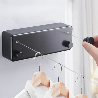 SnapDry™ | Corde à Linge Rétractable – Séchage Gain de Place en Intérieur et Extérieur
