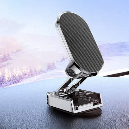 Foldable Magnetic Car Phone Holder | 360° Adjustable Metal Mount