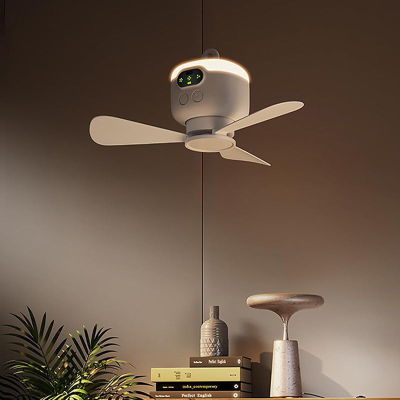 AeroGlow™ Ventilateur de Plafond Rechargeable | Fraîcheur & Éclairage Sans Fil ⭐