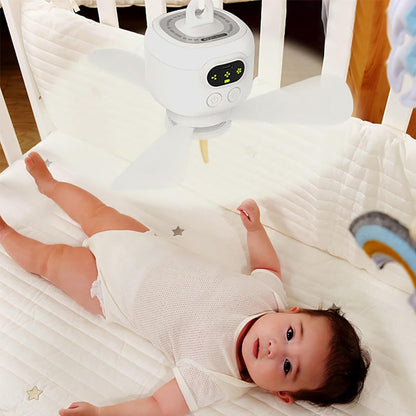 AeroGlow™ Ventilateur de Plafond Rechargeable | Fraîcheur & Éclairage Sans Fil ⭐