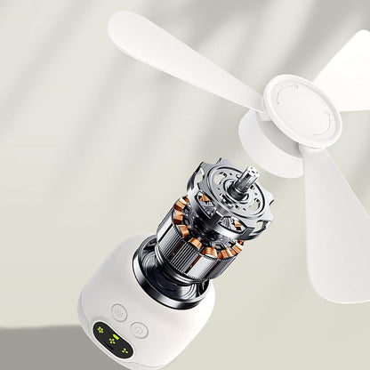 AeroGlow™ Ventilateur de Plafond Rechargeable | Fraîcheur & Éclairage Sans Fil ⭐