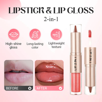 Rouge à lèvres mat & gloss 3-en-1