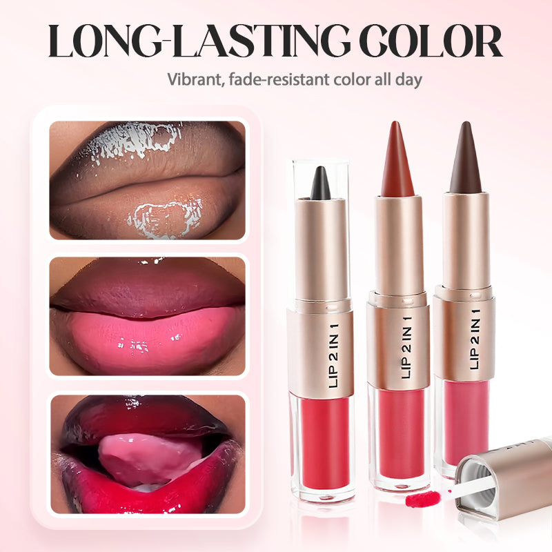 Rouge à lèvres mat & gloss 3-en-1