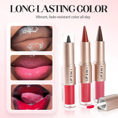 Rouge à lèvres mat & gloss 3-en-1