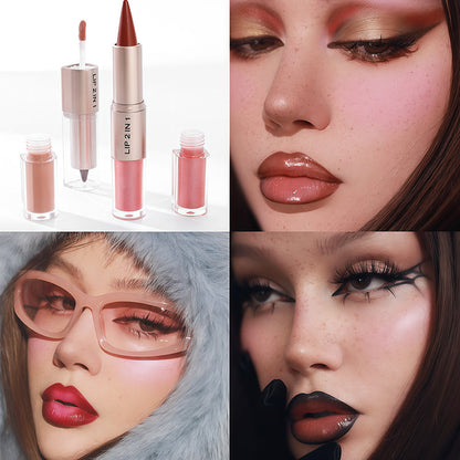 Rouge à lèvres mat & gloss 3-en-1