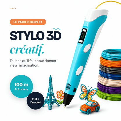 MagicDraw™ | Kit Stylo 3D | Donnez Vie aux Dessins de Vos Enfants