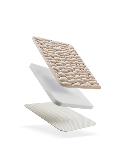 CloudPebble™ Tapis de Bain Galet à Mémoire de Forme