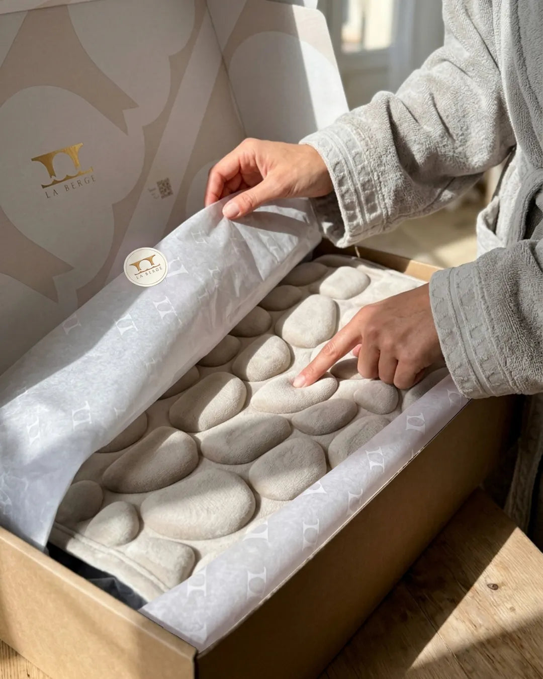 CloudPebble™ Tapis de Bain Galet à Mémoire de Forme