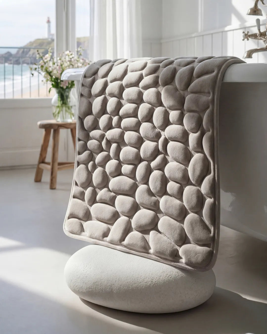 CloudPebble™ Tapis de Bain Galet à Mémoire de Forme
